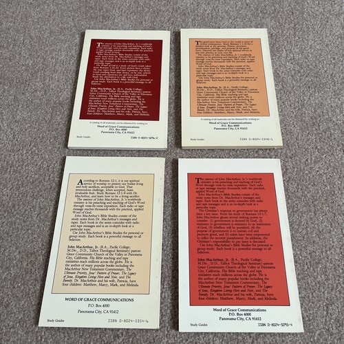 John MacArthur's Bible Studies 4 Paperback Lot - Picture 2 of 5