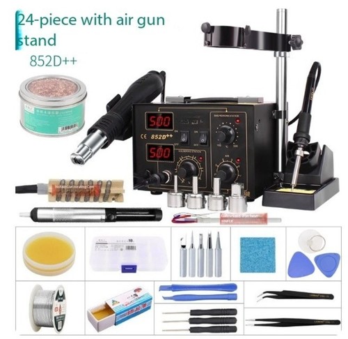 Dual-Display Hot Air Gun and Desoldering Station Combo Repair and Soldering Tool - Picture 21 of 21