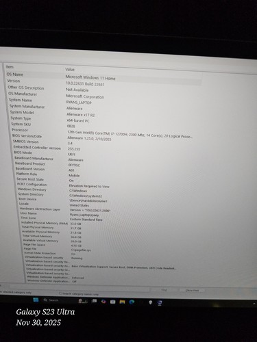 Alienware 17 R2 12th Gen 17-12700H 4.70GHz NVIDIA geForce RTX 3080TI - Picture 3 of 7