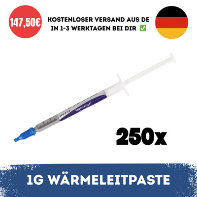 250x Wärmeleitpaste 1g HY510 Fettpaste CPU GPU PS4 PC Chip Thermopaste Kühlpaste