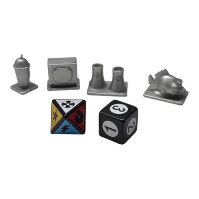 Scene It The Simpsons Complete Set Mover Pawns Plastic Tokens and Two Dice