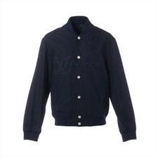 Louis Vuitton 24AW Cotton BOMBER JACKET 46 Men's Navy Blue RM242MM