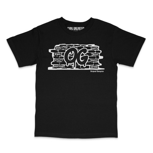 Camiseta OG Drip Para Hombre Diseño Hip Hop Urbano Estilo Negro Graffiti Gráfico Camisetas - Imagen 5 de 7