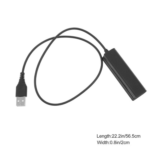 USB Adapter for Headphones Plastic Cable Crystal to Office Headset - Picture 2 of 12