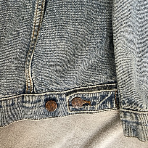 Wrangler Vintage Mens Type 3 Western Denim Trucker Jacket Blue Large Lightwash - Picture 11 of 15