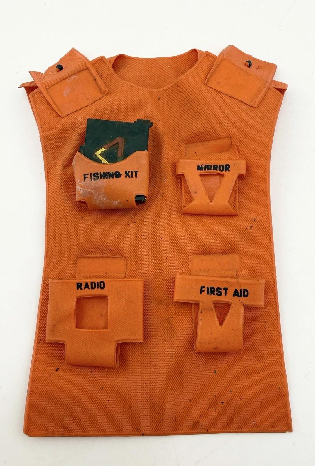 Captain Action Survival Vest & Fishing Kit 1966 Ideal Vintage Figure Accessories