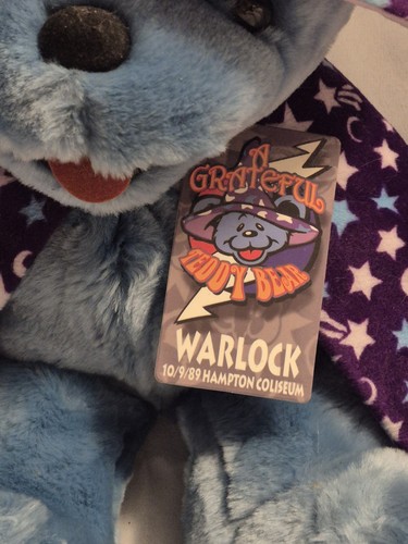 Oso de peluche grande Hampton Coliseum Liquid Blue Grateful Dead Warlock 10/9/89 raro - Imagen 6 de 7