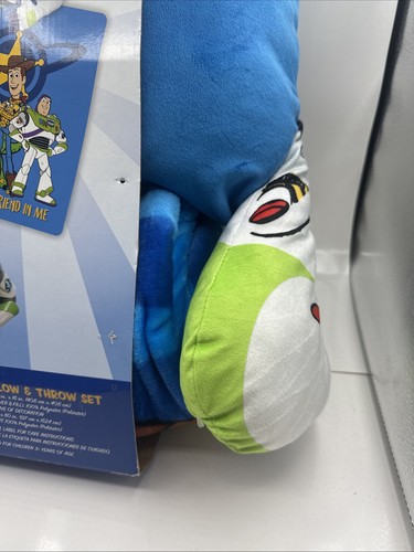 Disney Pixar Buzz Lightyear Pillow Toy Story 4 & Throw Blanket Plush | BRAND NEW - Picture 12 of 14