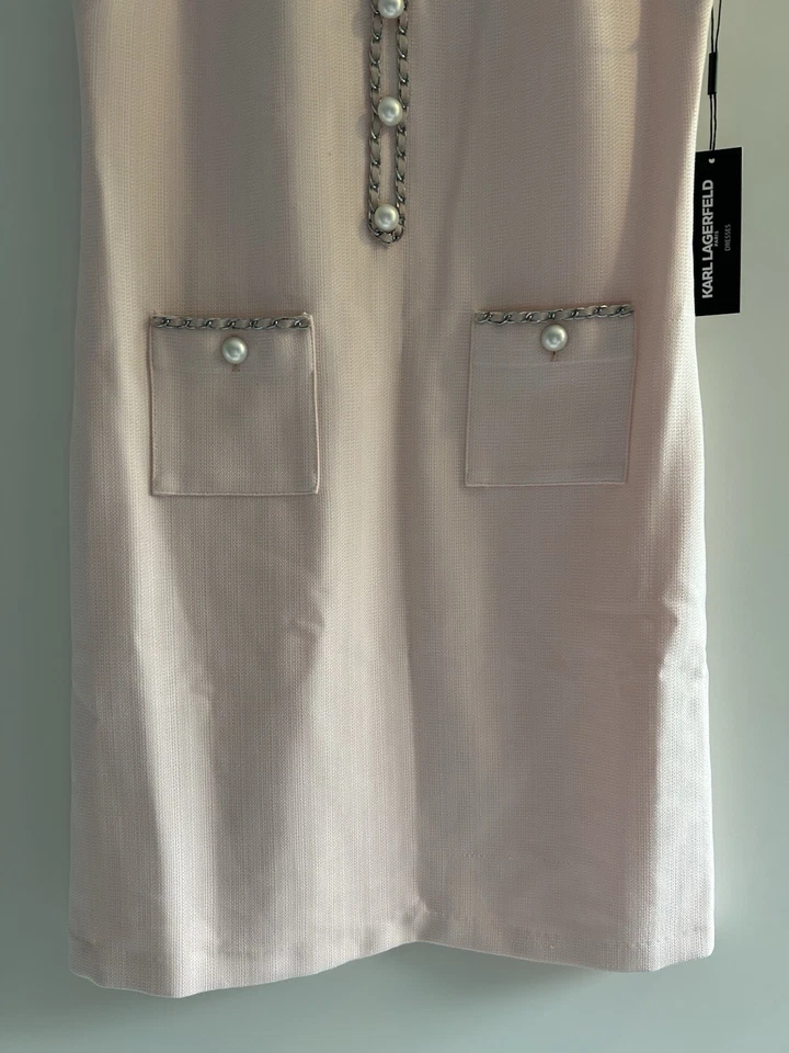 Karl Lagerfeld women’s dress with pockets size 8 rose - Image 2 of 4