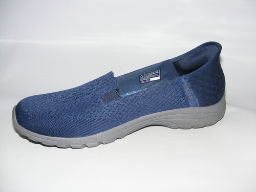 Skechers Slipper Damenschuhe Größe 9 M marineblau luftgekühlt Memory Foam Mesh - Bild 3 von 12
