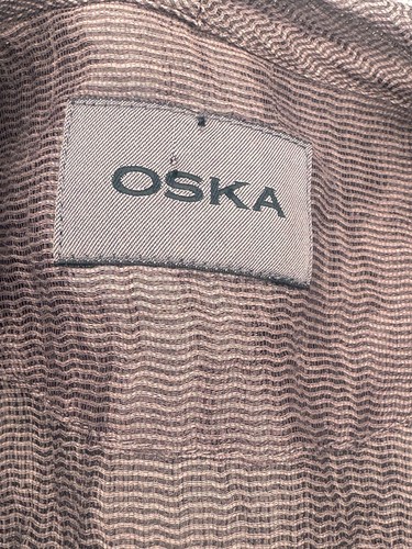 Oska braun Baumwolle/Viskose Mischung Lagenlook Top/Überjacke Etikett Gr. 4 Reg - Bild 9 von 11