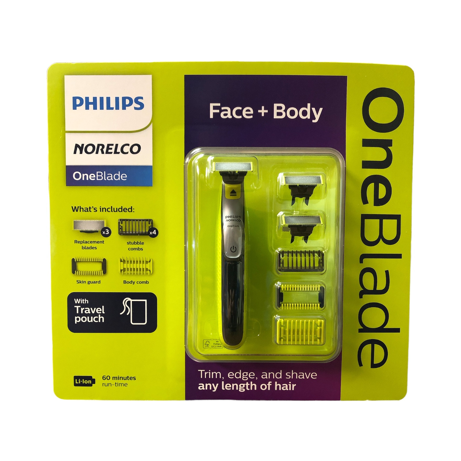 Электрический триммер и бритва Philips Norelco OneBlade Face + Body