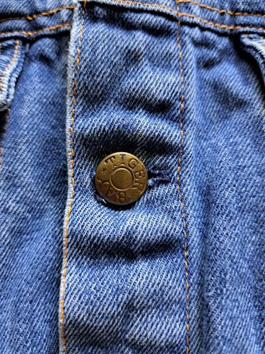 Vintage Tiger Bay Childrens Unisex Size Small Jean Denim Jacket Retro Button Up - Picture 6 of 8