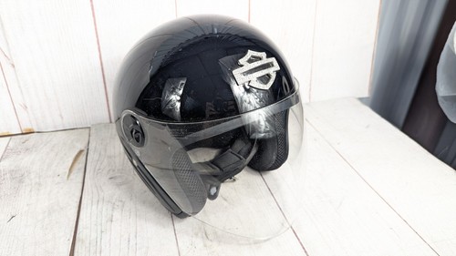 WORN ONCE Harley Davidson BIing Skyline 3/4 Helmet, Women's Large DOT Faceshield - Picture 2 of 8