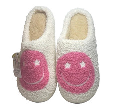 Smiley Face Slippers Happy Face Cozy Comfy Women  s M 7-8