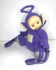 Vintage 1990s Teletubbies Tinky Winky Stuffed Plush Backpack Rucksack Purple