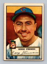 1952 Topps #217 George Stirnweiss GD-VG (MK Reverse) Vintage Baseball Card