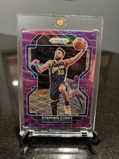 2021-22 Panini Prizm Stephen Curry #154 Purple Wave