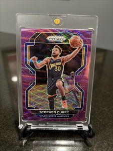 2021-22 Panini Prizm Stephen Curry #154 Purple Wave
