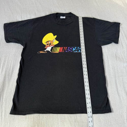 Vintage 1994 NASCAR Speedy Gonzales T Shirt Men XL Black ARRIBA ANDALE funny car - Picture 6 of 12