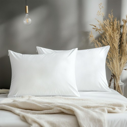 Cotton Pillow Cases Standard Size Set of 6, White Pillow Protectors with Hidd... - Bild 7 von 8