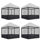 16 Pcs 10 ft Pop Up Canopy Tent Sidewall Mesh Side Wall Party Canopy