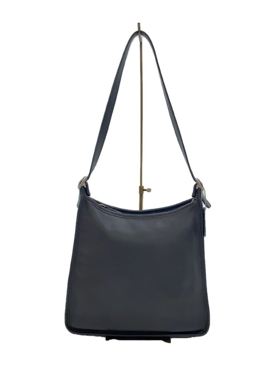 Coach shoulder bag old leather Black 9073 Used | eBay