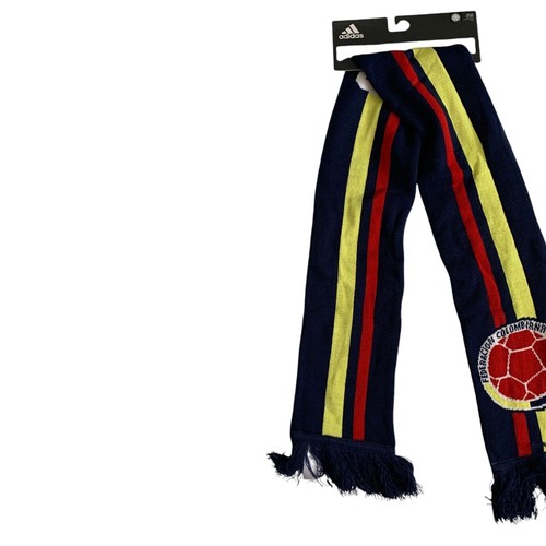 Adidas Colombia National Soccer Team FCF Scarf Red Blue Yellow Brand New - Picture 2 of 10