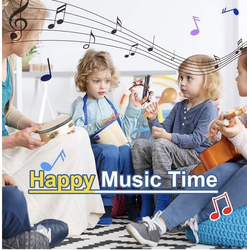 Natur Holz Musik Percussion Instrumente Set für Kinder - Bild 4 von 6