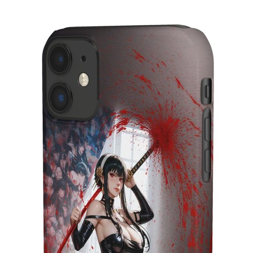 Yor Forger Anime iPhone Case – Sexy Assassin Waifu Art, Glossy Black Suit, SFW - 第 100/192 張圖片