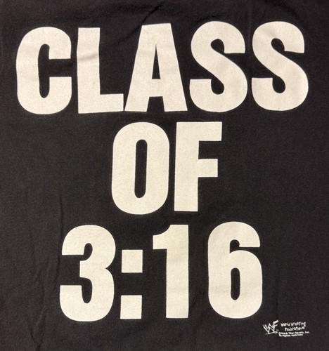 Maglietta Vintage 1998 Stone Cold Steve Austin University XL Classe di 3:16 WWF WWE - Foto 7 di 11