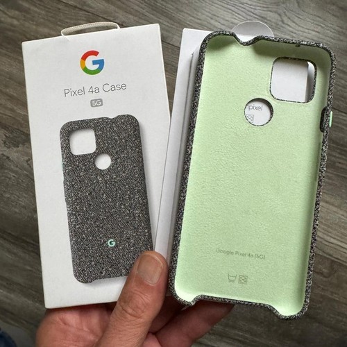 Genuine Official Google Pixel 4a 5G Fabric Case Cover Static Grey GA02064 Shock - 第 2/9 張圖片