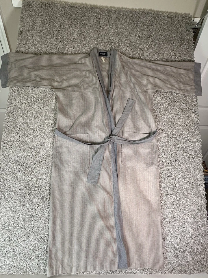 De Colección Christian Dior Monsieur Bata Para Hombre Talla Única Gris/Beige Rayas Cinturón Algodón Foto 2 de 4