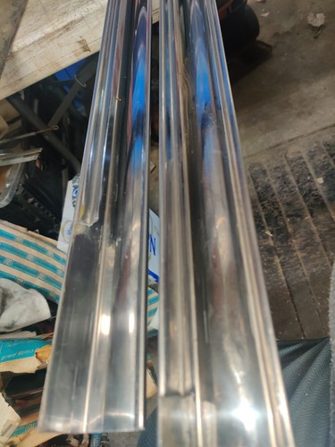1968 69 70 71 1972 El Camino NOS 3940524 RH + 3940523 LH Long Bed Side Moldings - Picture 7 of 13