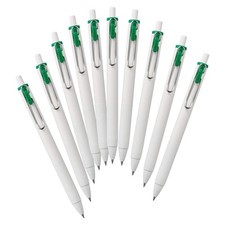 Gel ballpoint pen uni ball one 0.5 green 10 pieces Hako UMNS05.6