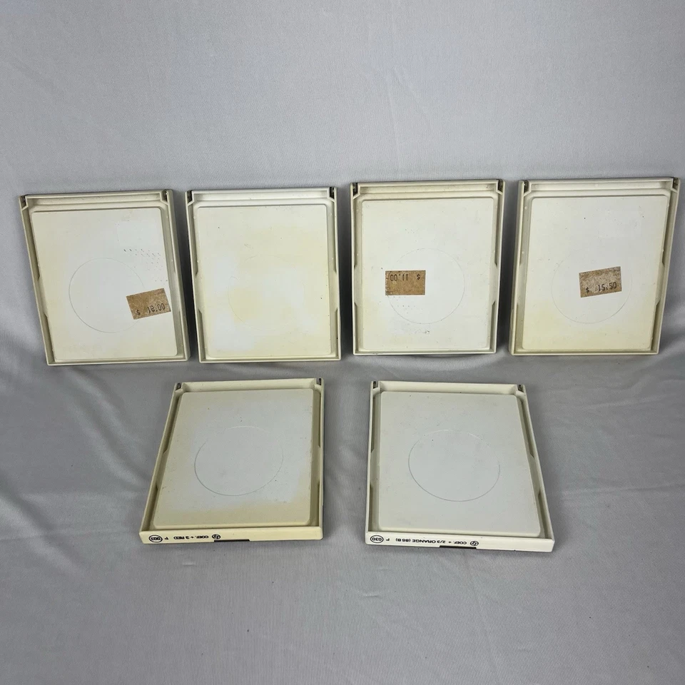 6 COKIN P Series Lens Filters Orange Yellow Red Blue Diffuser & Gradual w Cases - Image 3 of 4