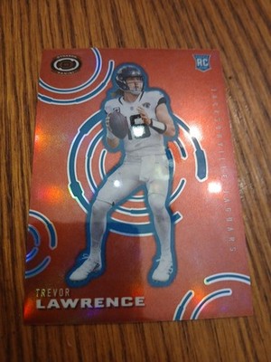 2021 Chronicles Trevor Lawrence RED DYNAGON RC #14/99 Jags Rookie