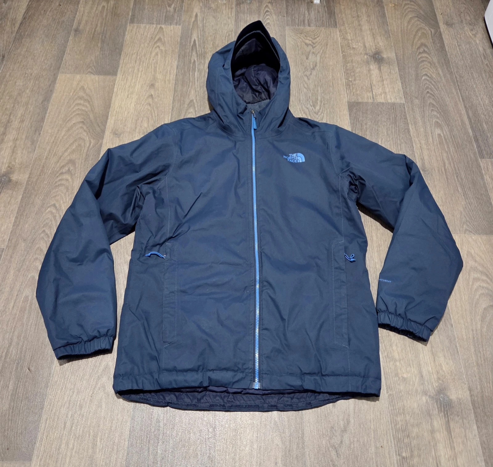 The North Face ' Dryvent Hooded & Waterproof ' Jacket - Mens Medium - Blue