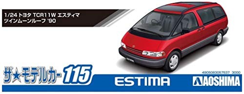AOSHIMA The Model Car No.115 Toyota TCR11W Estima Plastikmodellbausatz im Maßstab 1:24 - Bild 2 von 7