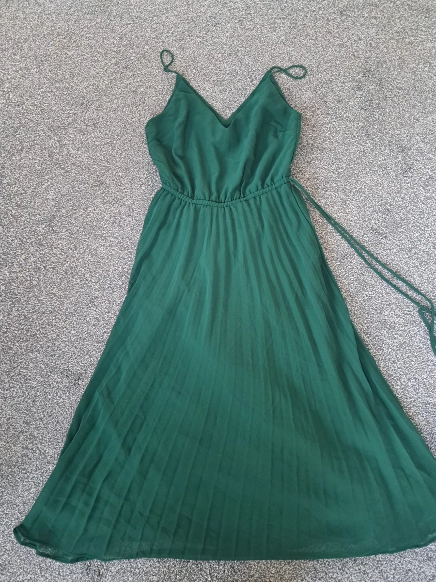eloise satin drape neck layered dress in green Alesso Light Olive Satin Cowl-Neck Maxi Dress – Club L London main image 0