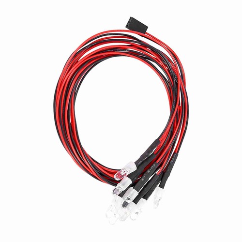 8LED Licht Set Scheinwerfer Rücklicht für 1/10 RC Auto LKW Crawler 4tlg weiß - Bild 11 von 22