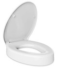 3" Riser for Seniors, Slow Close, Heavy Duty, White 18.5" Elongated Toilet Seat