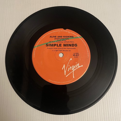 Simple Minds Alive And Kicking Vinyl Record 7” 45 RPM VS-817 Virgin Records 1985 - Picture 5 of 24