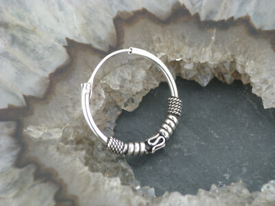 Ohrring Keltische CREOLE 20mm Gothic Celtic Style Sterling Silber 925 Ohrschmuck