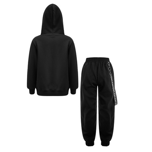Kids Boy's Sweatshirt And Pants Training Dance Outfit 2 Pcs Elastic Waistband - Picture 45 of 111