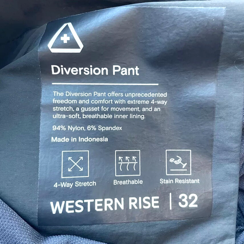 Western Rise Diversion Pant Men's 32x32 Performance Classic Fit Stretch NWT - Picture 13 of 14