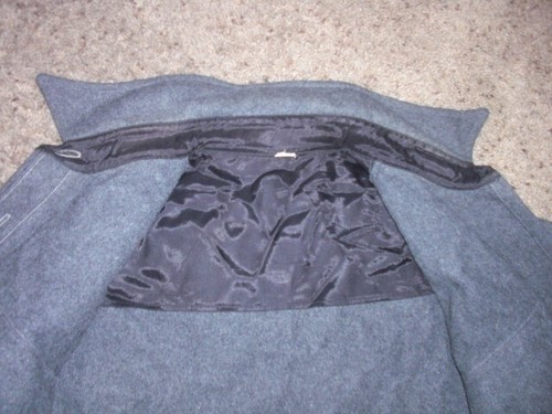 Vintage 50's/60's CPO Gray anchor button Wool button front shirt Large - Picture 7 of 8