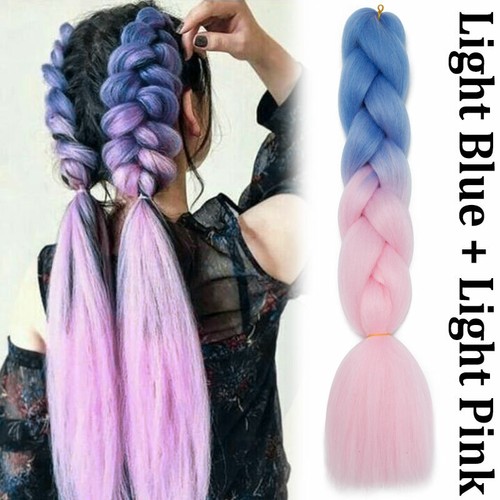 Jumbo Hair Extensions Ombre Braiding Hair Expression Box Braids Long AS Human UK - Picture 50 of 67