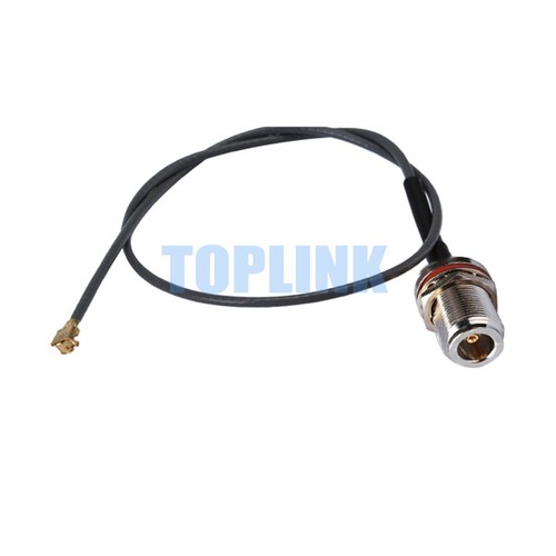 5x IPX U.FL to N Female Jack Bulkhead Pigtail 1.37mm Cable 15cm for Wireless - Imagen 1 de 2