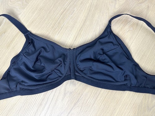Amoena Rita SB Bra Mastectomy Pockets Satin Wire Free Black Size 40C - Picture 8 of 10